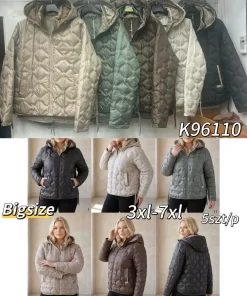 Kurtki damskie,Size 3-7xl,paczka 5szt, 1 kolor