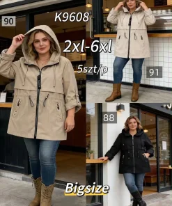 Kurtki Damskie ,size 2-6xl,paczka 5szt,1kolor