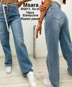 Jeansy Damskie,size xs-xl,Paczka 10szt ,1kolor