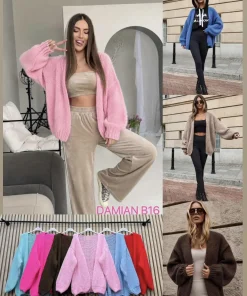 Swetry Damskie WŁOSKA,Size uni,paczka 6szt, mix kolor
