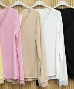 Bluzki Damskie WŁOSKA,Size uni,paczka 6szt, mix kolor