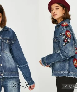 Kurtki Jeansowe Damskie,size xs-xl,paczka 10szt, 1 kolor