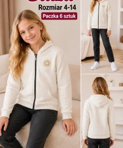 Bluzy DZIECIĘCA,size 4-14lat,Paczka 6szt ,1 kolor