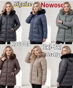 Kurtki damskie,size 3-7xl,paczka 5szt,1kolor