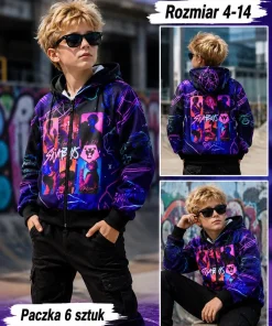 Bluzy DZIECIĘCA,size 4-14lat,paczka 6szt, 1 kolor