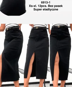 Spódnica długa Damskie,size xs-xl,Paczka 12szt ,1kolor