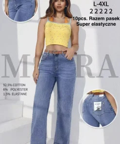 Jeansy Damskie,size l-4xl,paczka 10szt, 1 kolor