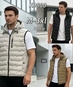 Kamizelki MĘSKA ,size m-3xl,Paczka 5szt ,1kolor