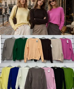Swetry Damskie WŁOSKA,Size uni,paczka 6szt, mix kolor