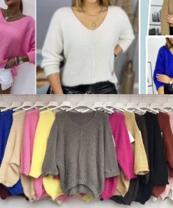 Swetry Damskie WŁOSKA,Size uni,paczka 6szt, mix kolor