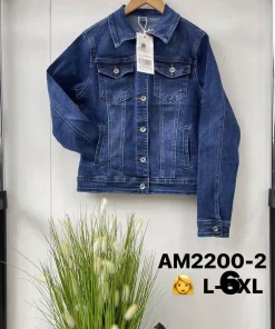 Kurtki Jeansowe Damskie,Size l-6xl,paczka 12szt, 1 kolor