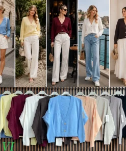 Swetry Damskie WŁOSKA,Size uni,paczka 6szt, mix kolo