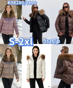 Kurtki Damskie,size s-2xl,Paczka 5szt ,1kolor