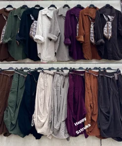 Komplety Damskie WŁOSKA,Size uni,paczka 6szt, mix kolor