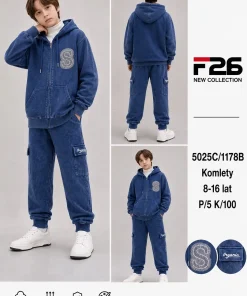 Komplety DZIECIĘCA, size 8-16lat,Paczka 5szt, 1kolor