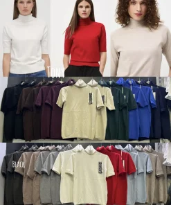 Swetry Damskie WŁOSKA,Size uni,paczka 6szt, mix kolor