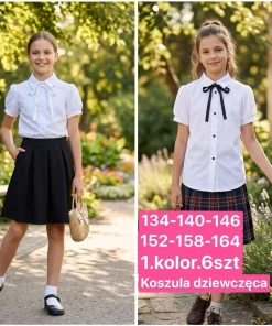 Koszule DZIECIĘCA, size 134-164,Paczka 6szt, 1 kolor