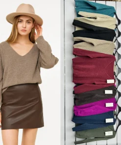 Swetry Damskie WŁOSKA,Size uni,paczka 6szt, mix kolor