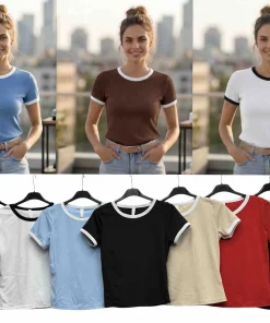 Bluzki damskie WŁOSKA,Size uni ,paczka 6 szt mix kolor