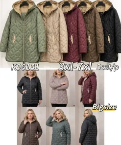 Kurtki Damskie ,size 3-7xl,paczka 5szt ,1kolor