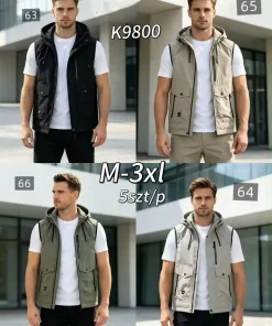 Kamizelki MĘSKA ,size m-3xl,Paczka 5szt ,1kolor