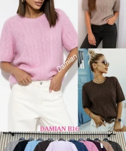 Swetry Damskie WŁOSKA,Size uni,paczka 6szt, mix kolor