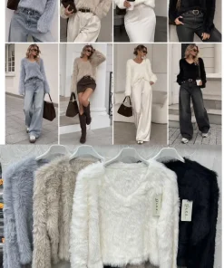 Swetry Damskie,Size uni,paczka 12szt, mix kolor