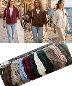 Kurtki Damskie WŁOSKA,Size uni,paczka 6szt, mix kolor