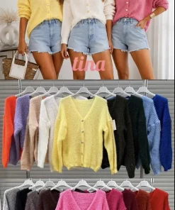 Swetry damskie,size uni,paczka 6szt ,mix kolor