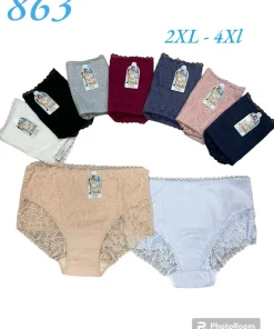 Majtki Damskie,Size 2xl-4xl,paczka 24szt, mix kolor