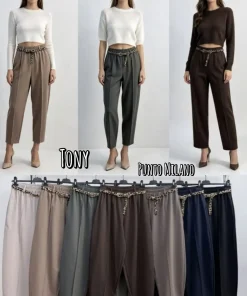 Spodnie Damskie WŁOSKA,Size uni,paczka 6szt, mix kolor