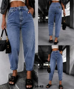 Jeansy Damskie,size 34-42,Paczka 12szt ,1kolor