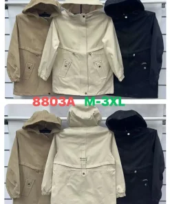 Kurtki Damskie,size m-3xl,paczka 5szt, 1 kolor