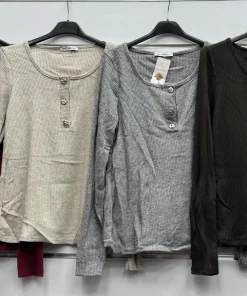 Bluzki Damskie WŁOSKA,Size uni,paczka 6szt, mix kolo