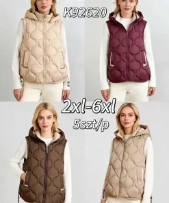 Kamizelki DAMSKI ,size 2-6xl,Paczka 5szt ,1 kolor