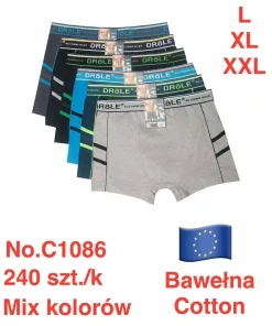 Bokserki MĘSKIE,Size m-2xl,paczka 24szt, mix kolor