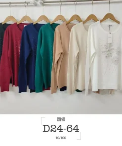 Swetry damskie,size uni,Paczka 10szt ,mix kolor