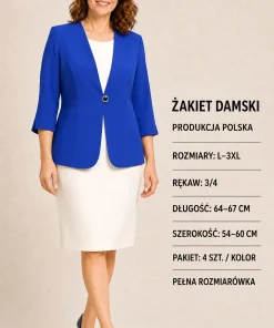 Żakiety Damskie ,size l-3xl,paczka 4szt ,1kolor