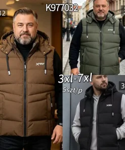 Kamizelki MĘSKA ,size 3-7xl,Paczka 5szt ,1kolor