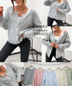 Swetry damskie,Size uni,paczka 5szt, 1 kolor