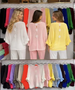 Swetry Damskie WŁOSKA,Size uni,paczka 6szt, mix kolor
