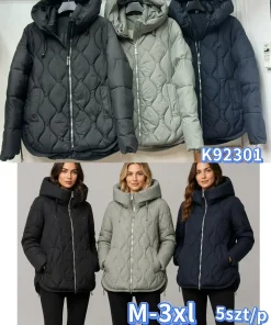 Kurtki DAMSKI ,size m-3xl,Paczka 5szt ,1 kolor