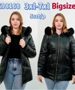 Kurtki Damskie,size 3-7xl,Paczka 5szt ,1kolor
