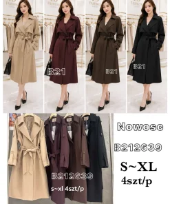 Płaszcz DAMSKA,size s-xl,paczka 4szt, 1kolor