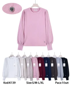 Swetry damskie,size s/m-l/xl,paczka 10szt,mix kolor
