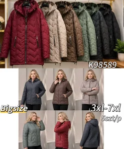 Kurtki Damskie ,size 3-7xl,paczka 5szt ,1kolor