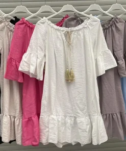 Sukienki Damskie WŁOSKA,Size uni,paczka 6szt, mix kolor