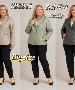 Kurtki skórzane damskie,Size 3-7xl,paczka 5szt, 1 kolor
