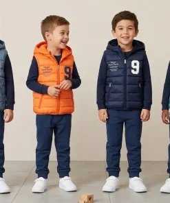 Kamizelki DZIECIĘCA,size 5-8lat,paczka 12szt ,mix kolor