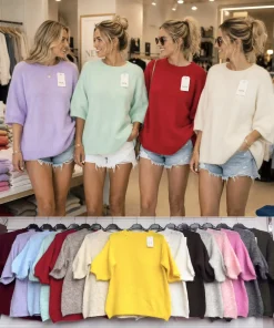 Swetry Damskie WŁOSKA,Size uni,paczka 6szt, mix kolor